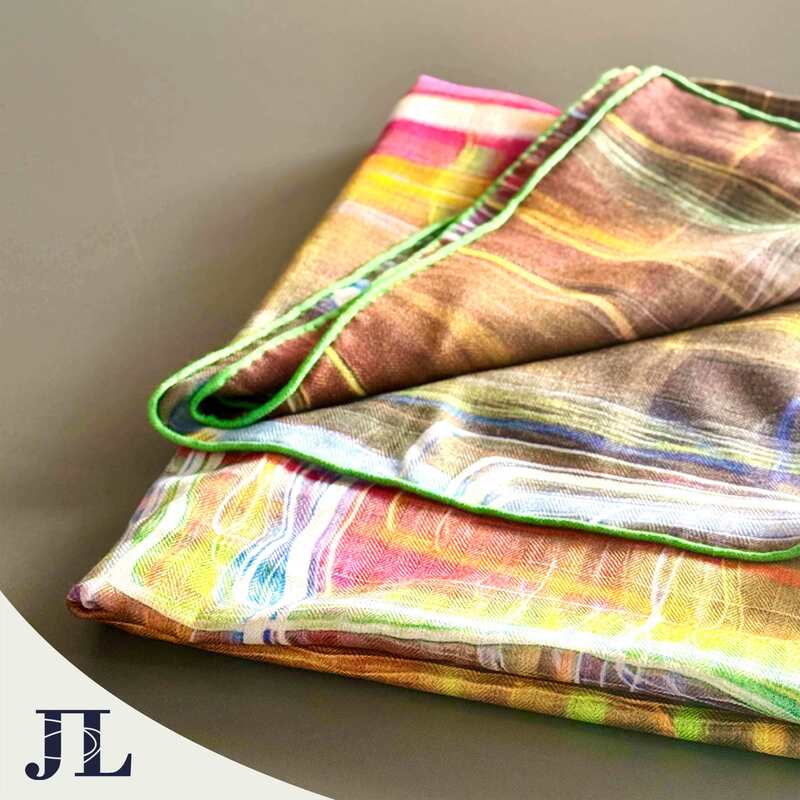 Quality Customize Mens Silk Cashmere Scarf Acid Printed Scarves Cashmere Silk factory