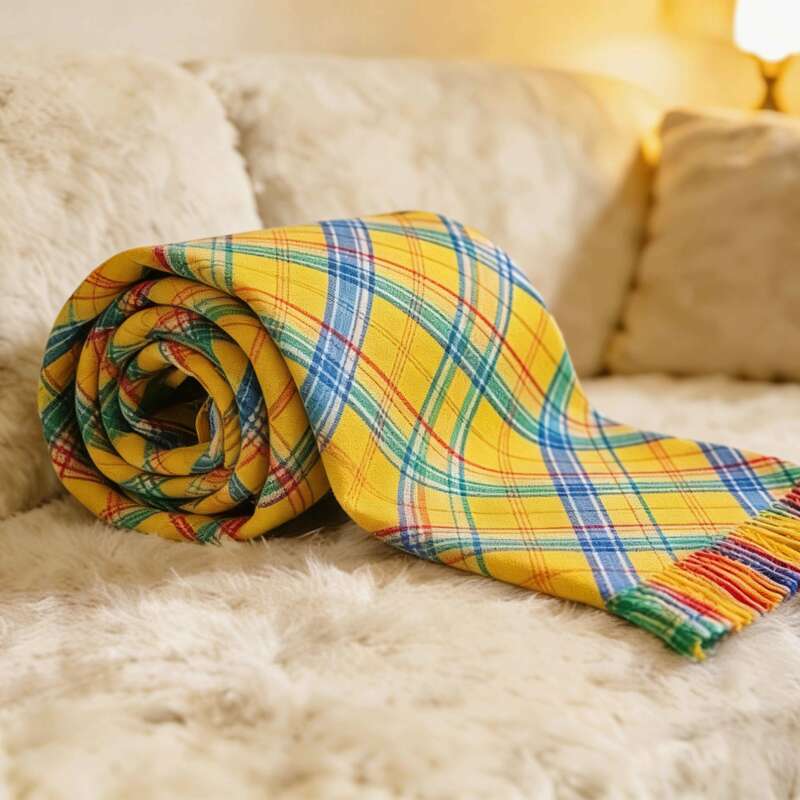Quality Customize Soft Cozy Plaid Scarf Long Blanket Scarf Winter / Fall Shawls And Wraps factory