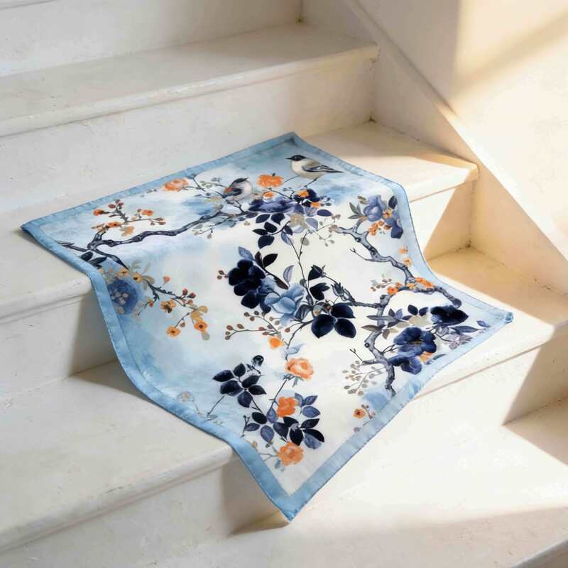 Quality Breathable Mulberry Silk Scarf 26" Square Neck Scarf Hair Head Scarf For Women factory