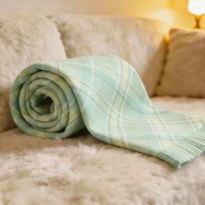 Quality Large Chunky Scarf Mohair Vintage Plaid Scarf Cashmere Feel Blanket Scarf factory